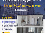 3 комнаты, 70 м², Элитка, 10 этаж, Свежий ремонт - фото 3