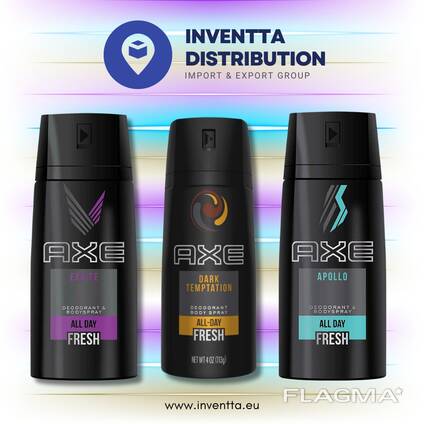 Axe, аэрозольные дезодоранты, большой выбор, оптовые продажи