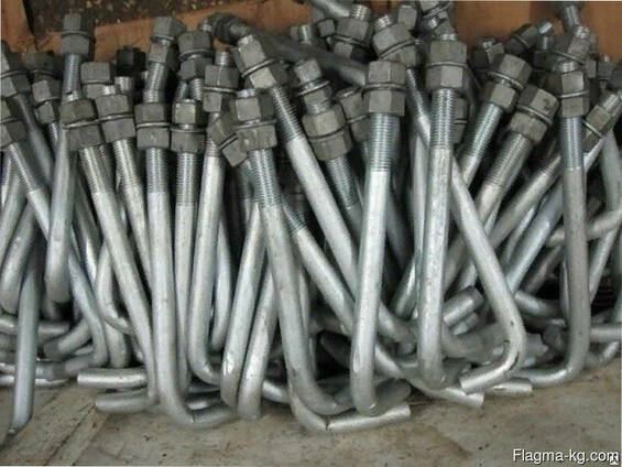 Болты фундаментные изогнутые тип 1.1 48 мм М48 ГОСТ 24379.1-
