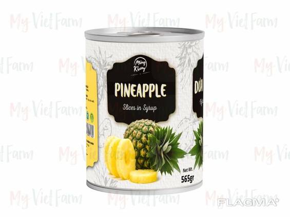 Canned Queen Pineapple (pieces, slice) in light syrup from the manufacturer