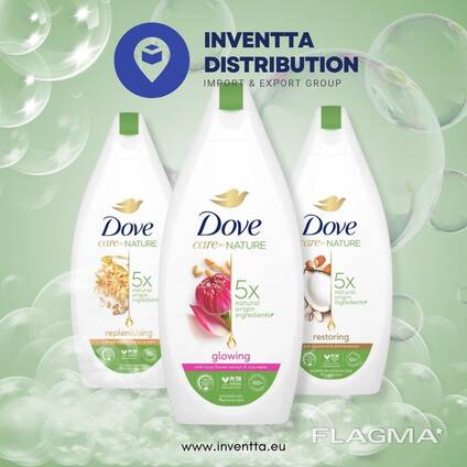 Dove, гель для душа, разнообразие вкусов, оптовые продажи