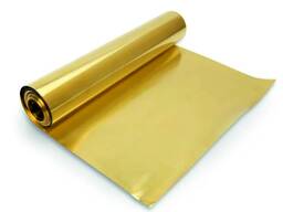 Фольга латунная Шир. : 10–300 мм, Толщ. : 0.01–1 мкм, Марка: Л63; Л68; ЛС59–1. .. в Бишкеке