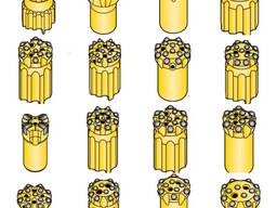 Гидроперфораторные буровые коронки аналог Atlas Copco/Epiroc, Sandvik, Mitsubishi