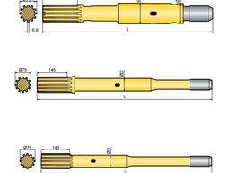 Хвостовик аналог Atlas Copco COP 3060ME, COP 3060MEX, COP 3060MUX