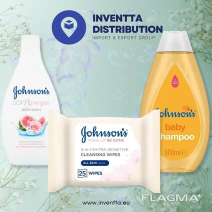 Johnson's, косметические средства для ухода, множество позиций, оптовые продажи