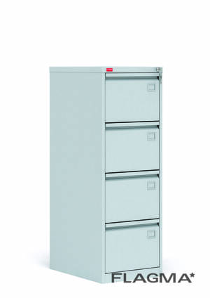 КР-4 Металлический картотечный шкаф на 4 выдвижных ящика для хранения документов формата A