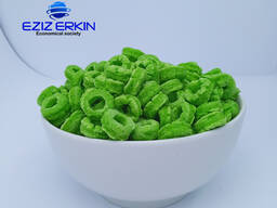 Кукурузные колечки со вкусом апельсина, клубники, яблока, ванили