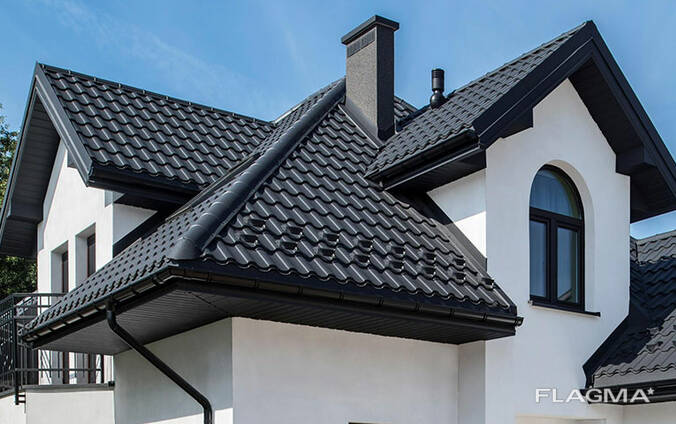 Металлочерепица, профилированный лист, водосточная система, сайдинг