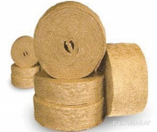 Межвенцовый утеплитель из джута. Джут.