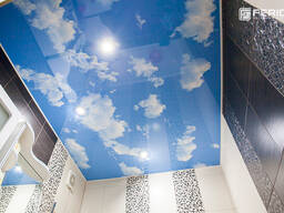 Натяжной потолок небо с облаками в Бишкеке