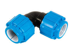 Отвод (полипропилен, полиэтилен, металлопластик) ДУ 15—1200, стенка 0,8—6,2 мм