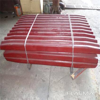 Плиты дробящие неподвижные для щековой дробилки PE600*900 Liming