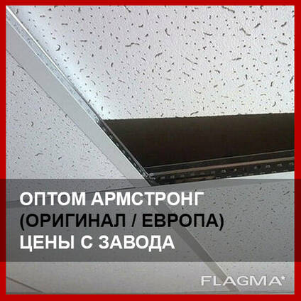 Потолочные панели 1200х600 мм - прямоугольный Армстронг