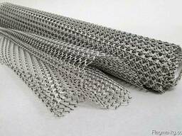 Рифленая нержавеющая сетка 5x5x1 мм 12Х18Н10Т ГОСТ 3826-82