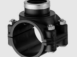 Седелка s= 32-160 мм, D_резьбы= 1; 3/4; 2…, Материал: ПЭ; ПНД; ПВХ; чугун… в Бишкеке