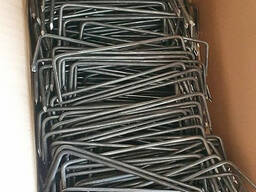 Скоба строительная нержавеющая, PP—R; стальная, 1,6—120 мм