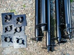 Сваи винтовые с литым наконечником.