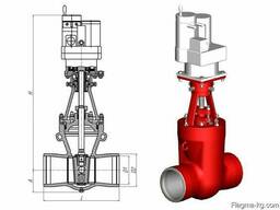 Задвижка Ду 100 Ру 137 1123-100-КЗ t=560°C